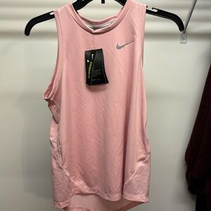 Pink nike running tank top